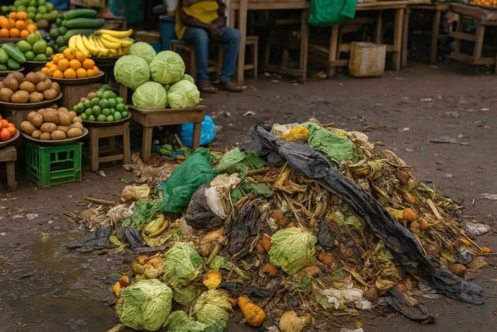 Exemple d’insalubrité dans les marchés 