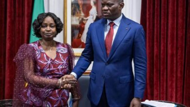 Aichatou sanni remercie oligui nguema